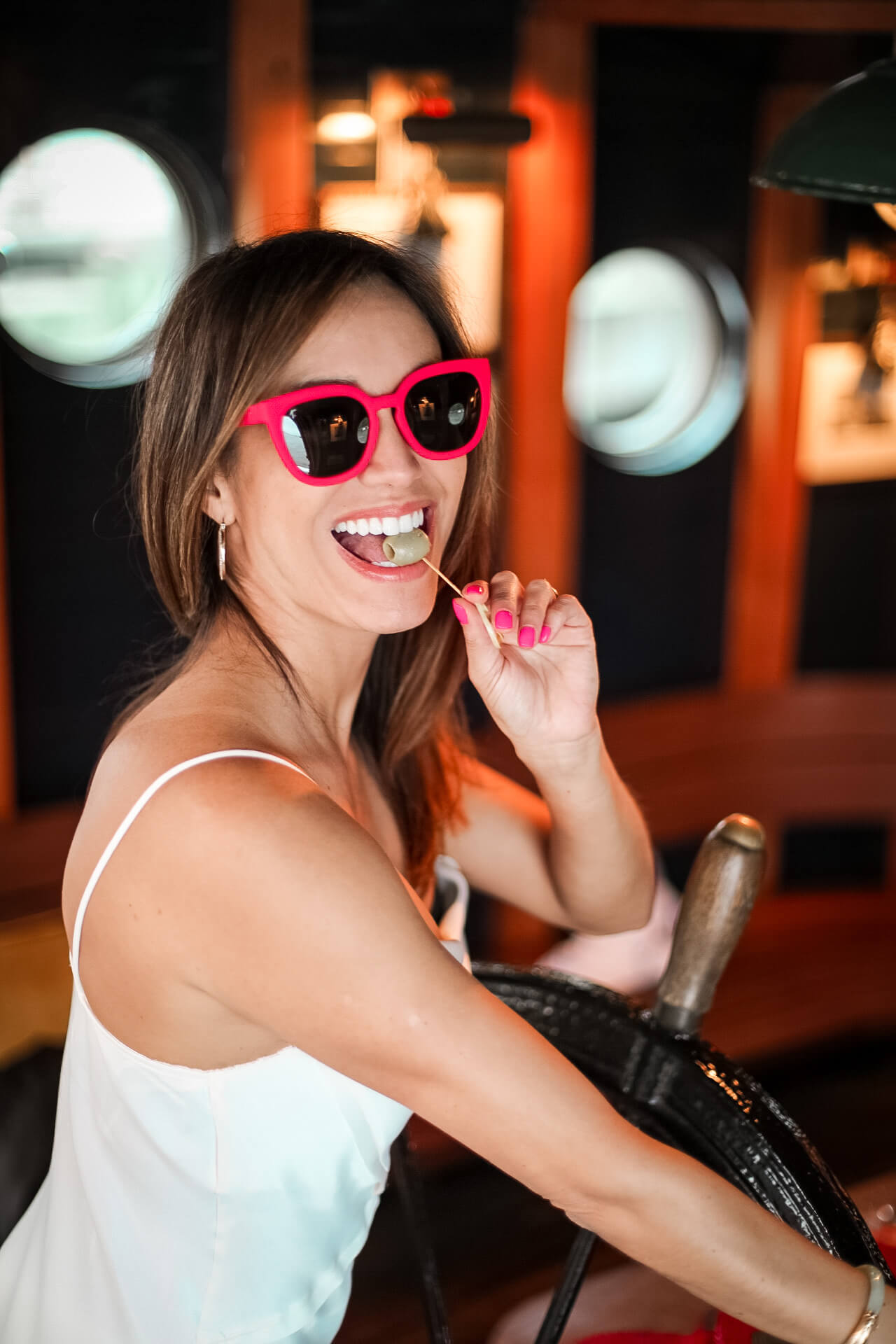 Blue Pink Faded Lens Square Frameless Sunglasses | PrettyLittleThing USA